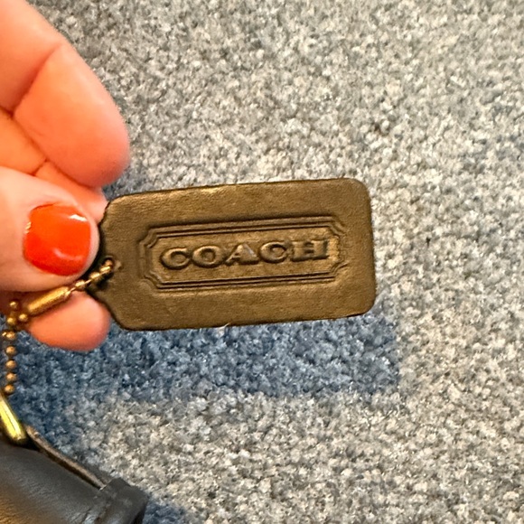 Coach Black Leather Crossbody Bag with Gold Accents - Picture 3 of 5